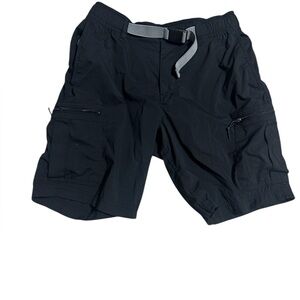 Lands' End Men's Black Cargo Shorts